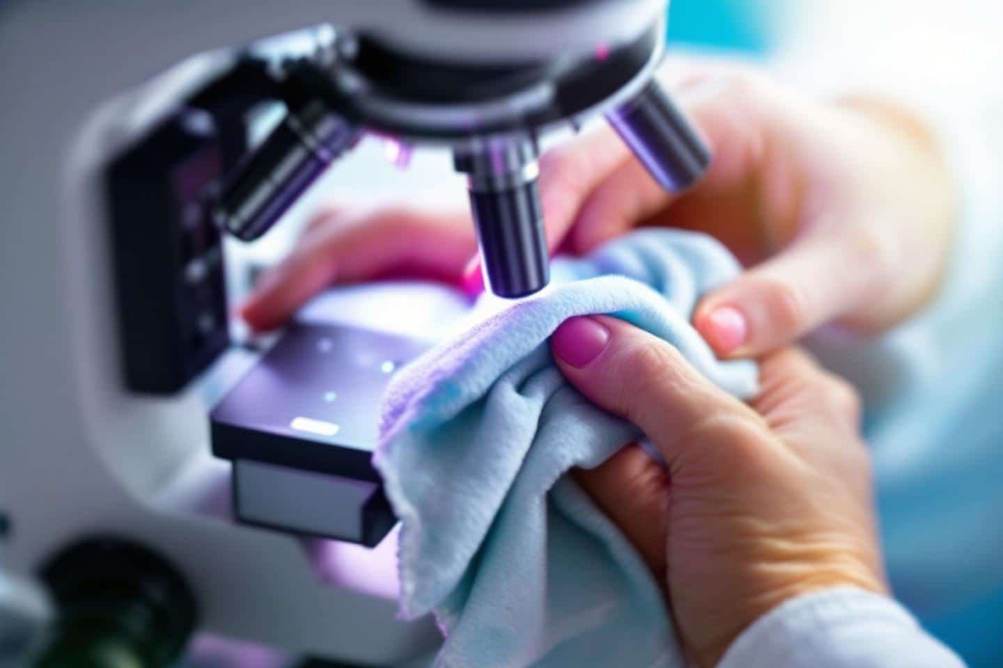 Entretien nettoyage lentilles microscope : guide pratique