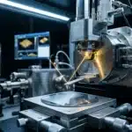 Imprimante 3D industrielle en fonctionnement dans un laboratoire
