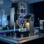 Microscope MINFLUX avec laser et équipement d'imagerie de recherche